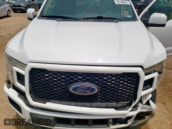 2018 Ford F-150 XL with VIN 1FTEW1EP4JKD12828, listed as a Copart auction lot 58188095 with 92,242 mi miles and Salvage title. Bid and sale history available at DreamBid. Image 11.
