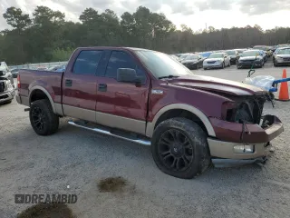 2004 Ford F-150 XLT with VIN 1FTPW12594KB91147, listed as a Copart auction lot 72453494 with Not Provided miles and Clean Title. Bid and sale history available at DreamBid. Image 4.