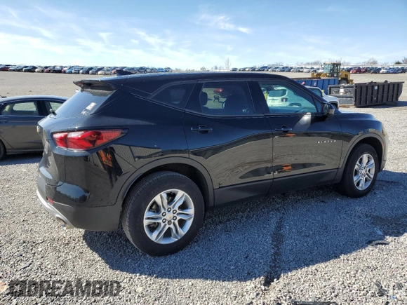 2020 Chevrolet Blazer LT with VIN 3GNKBCRS4LS606396, listed as a Copart auction lot 50106225 with 45,299 mi miles and Salvage title. Bid and sale history available at DreamBid. Image 3.