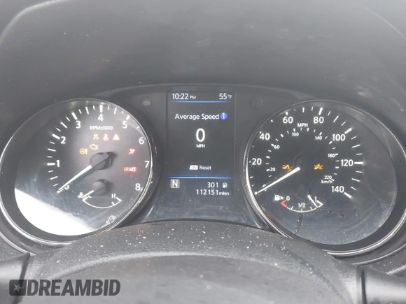 2020 Nissan Rogue S with VIN KNMAT2MV5LP532725, listed as a IAAI auction lot 41928307 with 112,151 mi miles. Bid and sale history available at carsss.com. Image 7.
