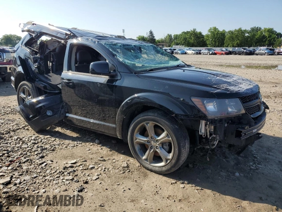 2017 Dodge Journey Crossroad Plus with VIN 3C4PDCGB8HT534860, listed as a Copart auction lot 55526345 with Not provided miles and Salvage title. Bid and sale history available at DreamBid. Image 4.
