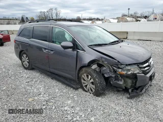 2015 Honda Odyssey EX with VIN 5FNRL5H4XFB116772, listed as a Copart auction lot 51952915 with 192,554 mi miles and Salvage Title. Bid and sale history available at DreamBid. Image 4.