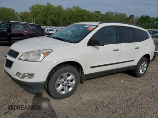 2012 Chevrolet Traverse LS z VIN 1GNKRFED5CJ424437, wystawiony jako Copart lot #52566285 z przebiegiem 155 019 mil mil oraz Szkoda całkowita • Salvage title. Historia ofert i sprzedaży dostępna na DreamBid. Obrazek 1.