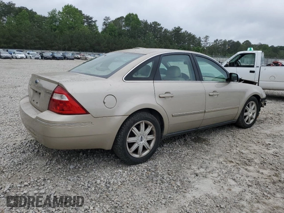 2005 Ford Five Hundred Limited with VIN 1FAFP25165G177756, listed as a Copart auction lot 54862685 with Not provided miles and Salvage title. Bid and sale history available at DreamBid. Image 3.