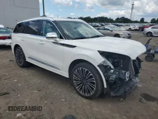 2020 Lincoln Aviator Black Label with VIN 5LM5J9XC7LGL01022, listed as a Copart auction lot 61236505 with 80,510 mi miles and Salvage title. Bid and sale history available at DreamBid. Image 4.