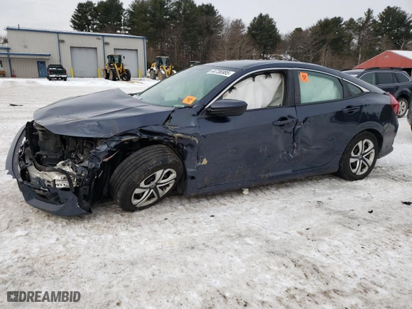 2017 Honda Civic Sedan LX with VIN 19XFC2F59HE228680, listed as a Copart auction lot 44736985 with 192,685 mi miles and Salvage Title. Bid and sale history available at carsss.com. Image 1.