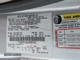 2012 Ford Fusion Hybrid with VIN 3FADP0L36CR289592, listed as a IAAI auction lot 41911406 with 174,977 mi miles and . Bid and sale history available at DreamBid. Image 9.
