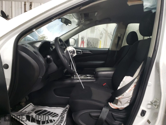 2019 Nissan Pathfinder S with VIN 5N1DR2MM8KC596326, listed as a Copart auction lot 48742555 with 71,577 mi miles and Salvage title. Bid and sale history available at DreamBid. Image 7.