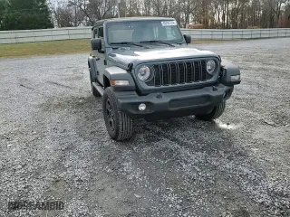 2024 Jeep Wrangler Sport with VIN 1C4PJXDG0RW332722, listed as a Copart auction lot 85292724 with 8,066 mi miles and Salvage Title. Bid and sale history available at carsss.com. Image 12.