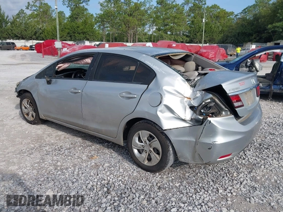 2013 Honda Civic LX with VIN 2HGFB2F57DH541438, listed as a IAAI auction lot 42442852 with Not provided miles and . Bid and sale history available at DreamBid. Image 3.