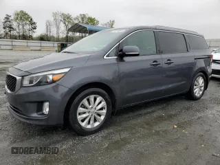2016 Kia Sedona SX with VIN KNDMC5C15G6181498, listed as a Copart auction lot 51753695 with 182,117 mi miles and Salvage Title. Bid and sale history available at carsss.com. Image 1.