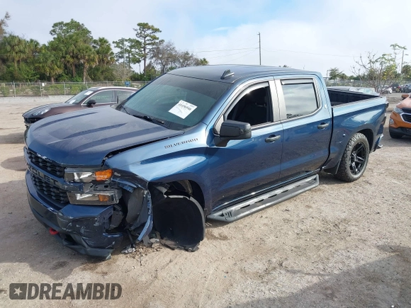 2020 Chevrolet Silverado 1500 Custom with VIN 3GCPWBEH3LG172322, listed as a IAAI auction lot 41496946 with 52,312 mi miles. Bid and sale history available at carsss.com. Image 17.