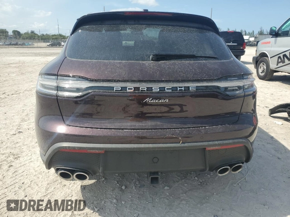 2024 Porsche Macan with VIN WP1AA2A53RLB14849, listed as a Copart auction lot 57979155 with 10,031 mi miles and Salvage title. Bid and sale history available at DreamBid. Image 6.