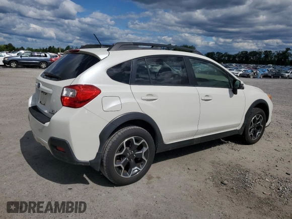 2015 Subaru Crosstrek Limited with VIN JF2GPASC3F8255860, listed as a Copart auction lot 57894815 with 39,512 mi miles and Salvage title. Bid and sale history available at DreamBid. Image 3.