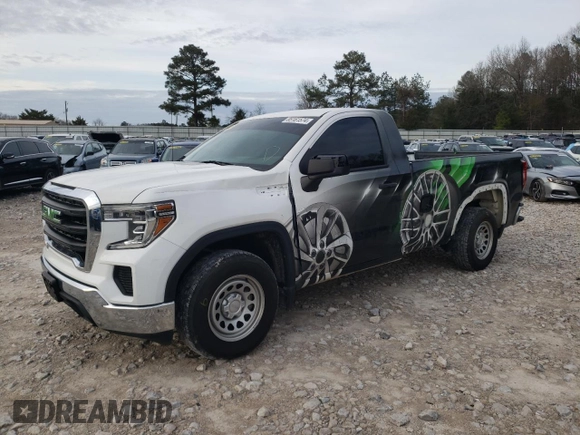 2020 GMC Sierra 1500 with VIN 3GTN8AEF0LG214844, listed as a Copart auction lot 85161574 with 158,570 mi miles and Salvage Title. Bid and sale history available at DreamBid. Image 1.