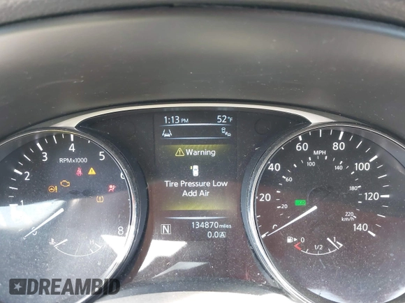 2015 Nissan Rogue SL with VIN 5N1AT2MV0FC767735, listed as a IAAI auction lot 41952625 with 134,870 mi miles and . Bid and sale history available at carsss.com. Image 7.