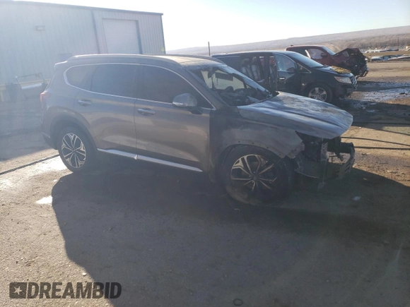 2019 Hyundai Santa Fe Ultimate with VIN 5NMS5CAAXKH078730, listed as a Copart auction lot 87823975 with 0 mi miles and Non Repairable. Bid and sale history available at carsss.com. Image 4.