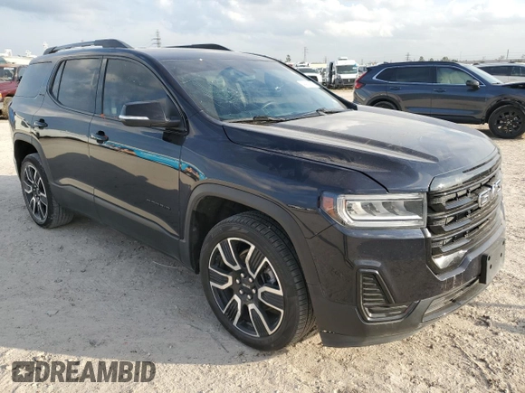 2021 GMC Acadia SLE with VIN 1GKKNKLA2MZ139157, listed as a Copart auction lot 44163215 with 73,008 mi miles and Salvage Title. Bid and sale history available at DreamBid. Image 4.