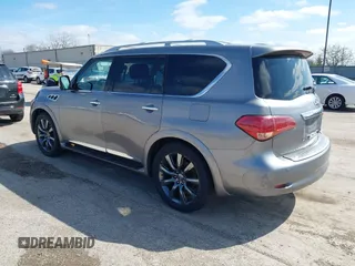 2013 Infiniti QX56 with VIN JN8AZ2NC4D9330559, listed as a IAAI auction lot 41897383 with 1 mi miles. Bid and sale history available at carsss.com. Image 3.