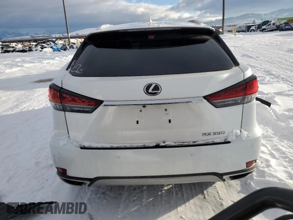 2020 Lexus RX 350 with VIN 2T2JZMDA0LC248405, listed as a Copart auction lot 45386675 with 36,049 mi miles and Salvage title. Bid and sale history available at DreamBid. Image 6.