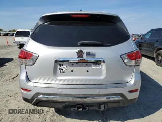 2014 Nissan Pathfinder Platinum with VIN 5N1AR2MM0EC619184, listed as a Copart auction lot 50825225 with 78,287 mi miles and Salvage Title. Bid and sale history available at carsss.com. Image 6.