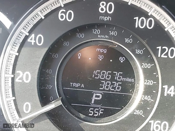 2013 Honda Accord Sdn LX with VIN 1HGCR2F33DA104595, listed as a IAAI auction lot 41735651 with 158,676 mi miles. Bid and sale history available at carsss.com. Image 15.