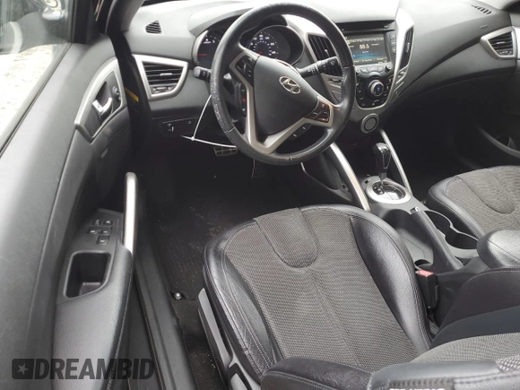 2012 Hyundai Veloster w/Black Int with VIN KMHTC6AD5CU065525, listed as a Copart auction lot 56415785 with 100,151 mi miles and Salvage title. Bid and sale history available at DreamBid. Image 8.