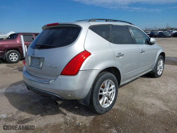 2006 Nissan Murano SL with VIN JN8AZ08W46W504676, listed as a IAAI auction lot 41620169 with 177,434 mi miles. Bid and sale history available at carsss.com. Image 4.