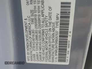 2024 Honda Odyssey Sport z VIN 5FNRL6H75RB057537, wystawiony jako Copart lot #57579345 z przebiegiem 6463 mil mil oraz Szkody całkowita. Historia ofert i sprzedaży dostępna na DreamBid. Obrazek 14.