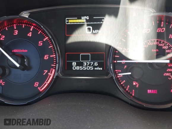 2017 Subaru WRX z VIN JF1VA1B61H9805299, wystawiony jako IAAI lot #42131611 z przebiegiem 85 505 mil mil oraz . Historia ofert i sprzedaży dostępna na DreamBid. Obrazek 15.