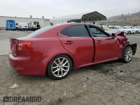 2013 Lexus IS 250 with VIN JTHBF5C26D5190413, listed as a Copart auction lot 59731095 with 194,651 mi miles and Salvage title. Bid and sale history available at DreamBid. Image 3.