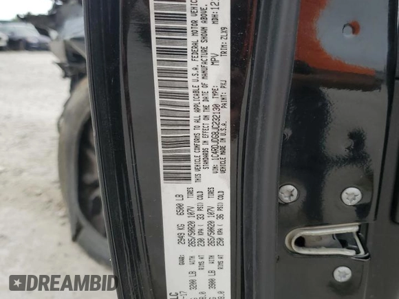 2018 Dodge Durango GT z VIN 1C4RDJDG8JC232130, wystawiony jako Copart lot #57096005 z przebiegiem 123 926 mil mil oraz Szkoda całkowita • Salvage title. Historia ofert i sprzedaży dostępna na DreamBid. Obrazek 13.