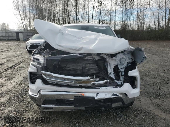 2023 Chevrolet Silverado 1500 LTZ with VIN 1GCUDGE8XPZ218739, listed as a Copart auction lot 76420834 with 16,777 mi miles and Salvage Title. Bid and sale history available at carsss.com. Image 5.