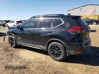 2017 Nissan Rogue SV with VIN 5N1AT2MT8HC758024, listed as a Copart auction lot 47753495 with 104,751 mi miles and Salvage Title. Bid and sale history available at carsss.com. Image 2.