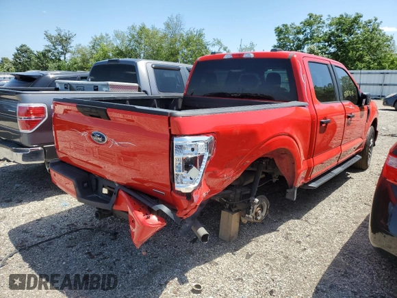 2021 Ford F-150 XL z VIN 1FTEW1EP8MKE10930, wystawiony jako Copart lot #60818745 z przebiegiem Nie podano mil oraz Szkoda całkowita • Salvage title. Historia ofert i sprzedaży dostępna na DreamBid. Obrazek 3.