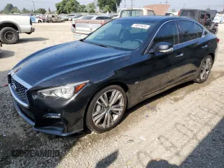 2020 Infiniti Q50 3.0t SPORT with VIN JN1EV7AP0LM200839, listed as a Copart auction lot 74919434 with 55,853 mi miles and Salvage Title. Bid and sale history available at carsss.com. Image 1.