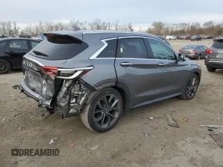 2019 Infiniti QX50 LUXE with VIN 3PCAJ5M32KF141112, listed as a Copart auction lot 44783113 with 37,636 mi miles. Bid and sale history available at carsss.com. Image 3.