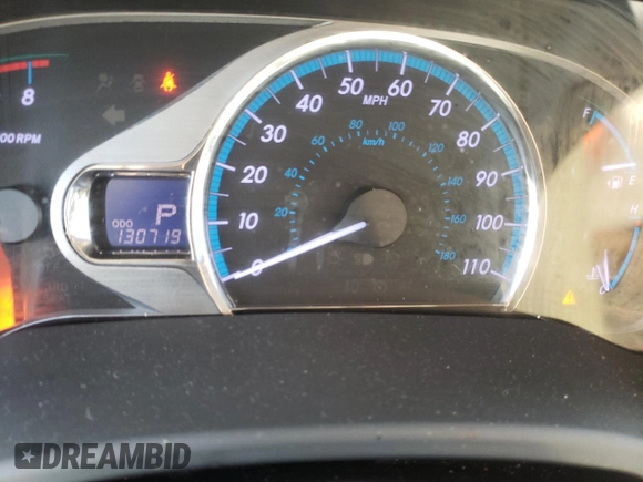 2013 Toyota Sienna XLE with VIN 5TDDK3DC2DS062598, listed as a Copart auction lot 50026545 with 130,719 mi miles and Salvage Title. Bid and sale history available at DreamBid. Image 9.