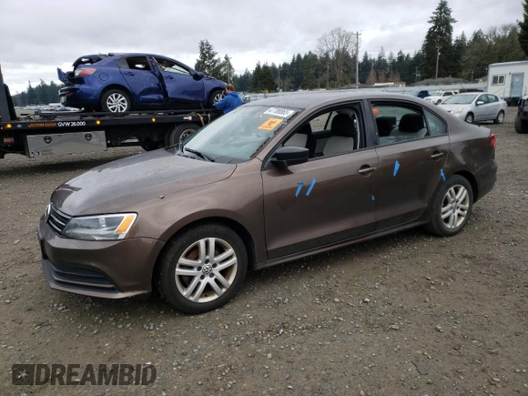 2015 Volkswagen Jetta S with VIN 3VW2K7AJ0FM242227, listed as a Copart auction lot 47788865 with Not provided miles and Clean title. Bid and sale history available at DreamBid. Image 1.