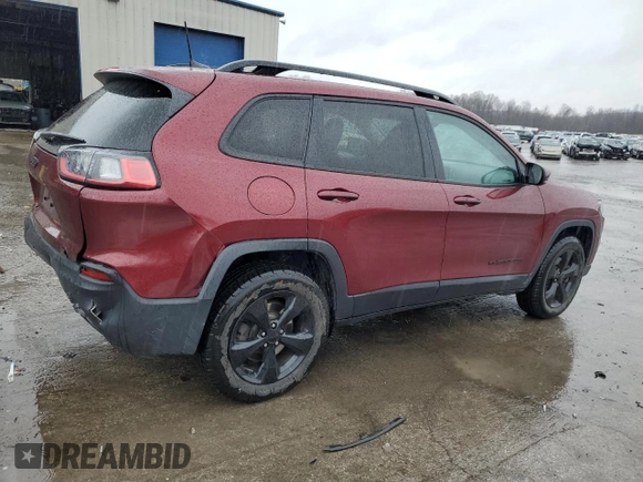 2020 Jeep Cherokee Altitude with VIN 1C4PJMLN1LD550573, listed as a Copart auction lot 80307594 with 56,598 mi miles and Salvage Title. Bid and sale history available at carsss.com. Image 3.