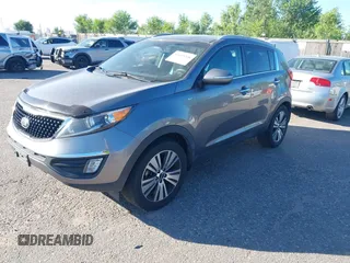 2015 Kia Sportage EX with VIN KNDPCCAC6F7762085, listed as a IAAI auction lot 42659208 with 114,723 mi miles and . Bid and sale history available at DreamBid. Image 2.