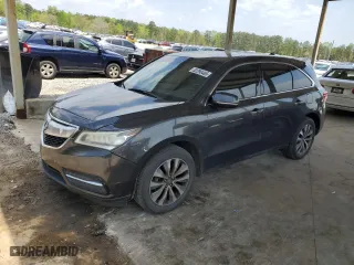 2014 Acura MDX Tech Pkg with VIN 5FRYD4H41EB050225, listed as a Copart auction lot 52290465 with 204,155 mi miles and Salvage Title. Bid and sale history available at carsss.com. Image 1.