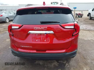 2024 GMC Terrain SLE z VIN 3GKALMEG9RL302058, wystawiony jako IAAI lot #41691921 z przebiegiem 1 101 mil mil oraz . Historia ofert i sprzedaży dostępna na DreamBid. Obrazek 15.