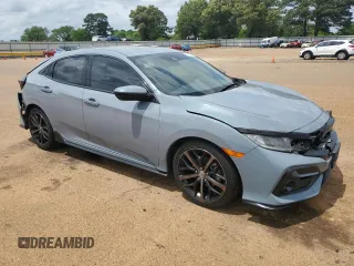 2021 Honda Civic Sport with VIN SHHFK7H42MU211162, listed as a Copart auction lot 54780215 with 84,938 mi miles and Salvage Title. Bid and sale history available at DreamBid. Image 4.