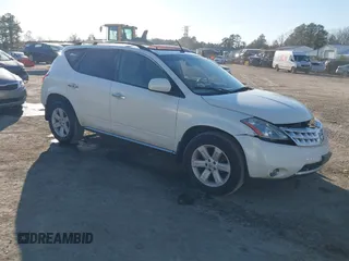2007 Nissan Murano S with VIN JN8AZ08W97W631943, listed as a IAAI auction lot 41727275 with 252,599 mi miles. Bid and sale history available at carsss.com. Image 1.