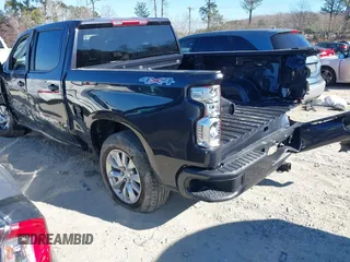 2022 Chevrolet Silverado 1500 Custom with VIN 1GCPDBEK0NZ604529, listed as a IAAI auction lot 41339561 with 29,697 mi miles. Bid and sale history available at carsss.com. Image 3.