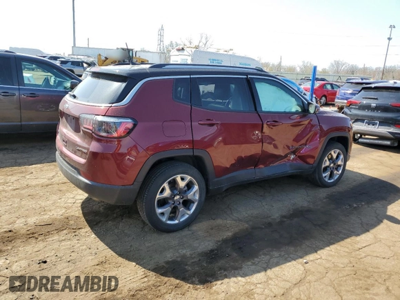 2021 Jeep Compass Limited with VIN 3C4NJDCBXMT550449, listed as a Copart auction lot 53431785 with 43,151 mi miles and Clean title. Bid and sale history available at DreamBid. Image 3.