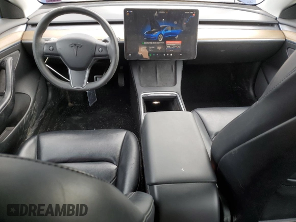 2022 Tesla Model 3 Long Range with VIN 5YJ3E1EB6NF190460, listed as a Copart auction lot 46476165 with 65,312 mi miles and Salvage Title. Bid and sale history available at carsss.com. Image 8.