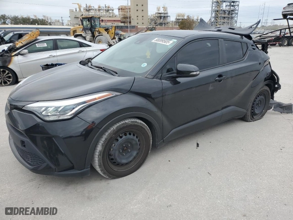 2021 Toyota C-HR LE with VIN NMTKHMBX2MR136358, listed as a Copart auction lot 88899505 with 54,973 mi miles and Salvage Title. Bid and sale history available at carsss.com. Image 1.