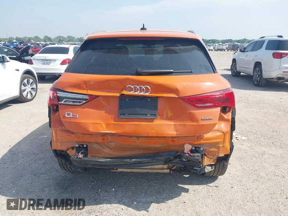 2024 Audi Q3 S line Premium Plus with VIN WA1EECF36R1092050, listed as a IAAI auction lot 42323941 with 12,193 mi miles and . Bid and sale history available at DreamBid. Image 16.
